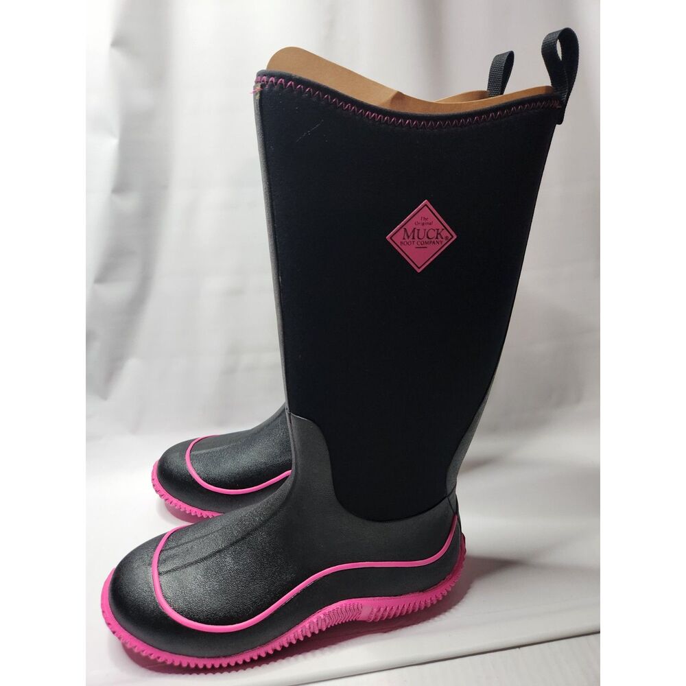 Muck Boot Company Women’s Hale Sporty Multi‑Season Boot Black/Hot Pink Size 11